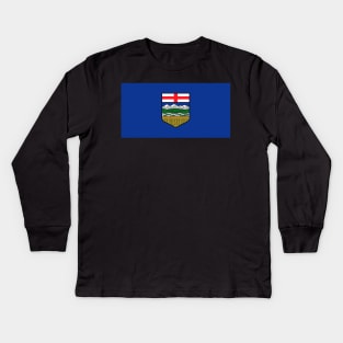 Flag of Alberta, Canada Kids Long Sleeve T-Shirt